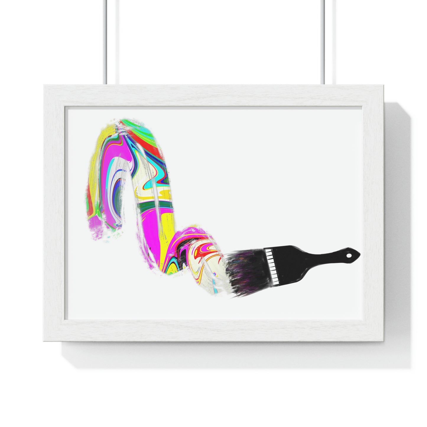 "Paintbrush" Horizontal Print with Frame