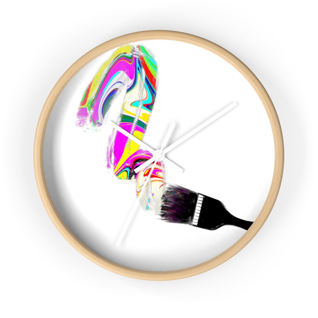 "Paintbrush" Wall clock