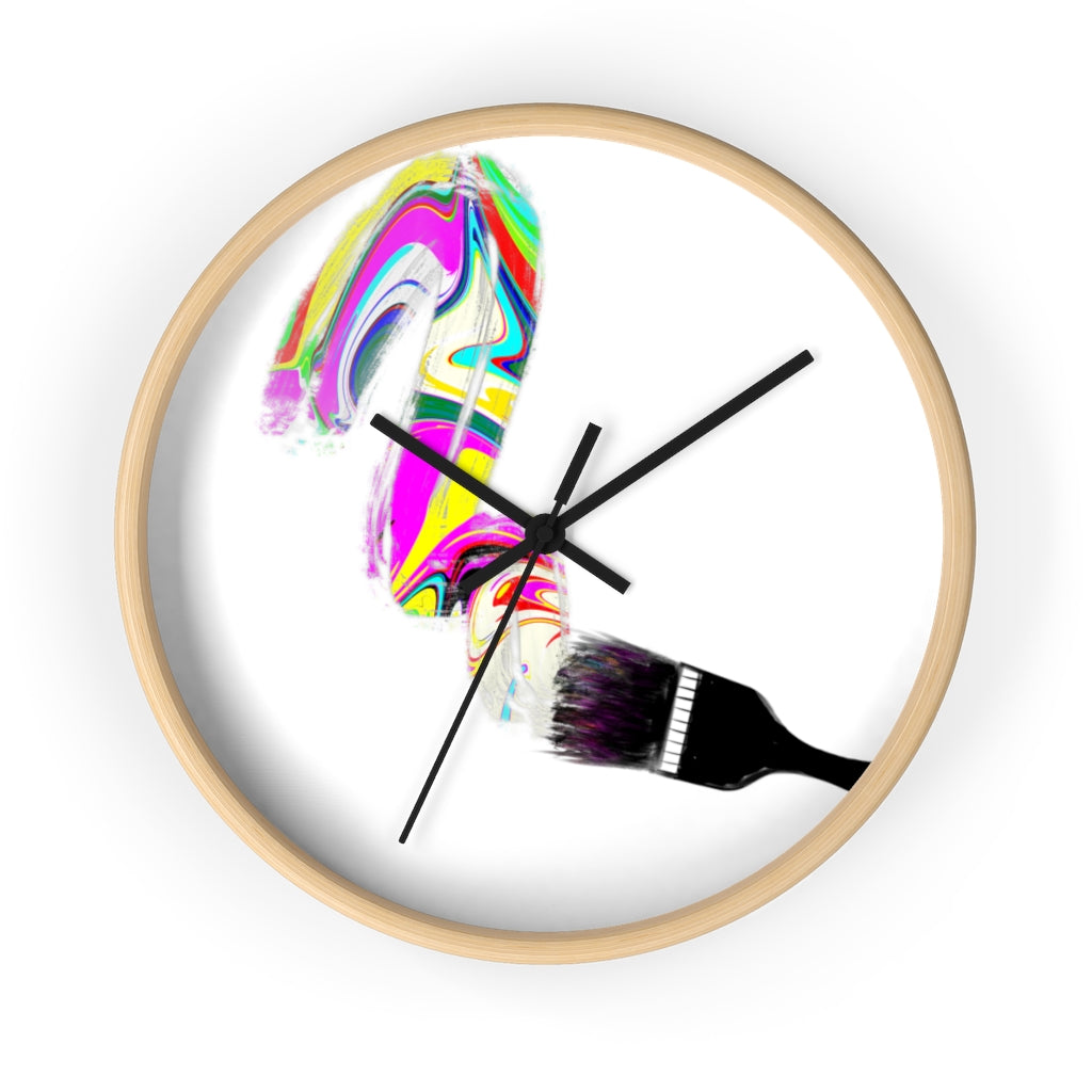 "Paintbrush" Wall clock