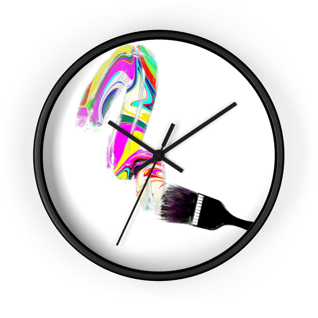 "Paintbrush" Wall clock