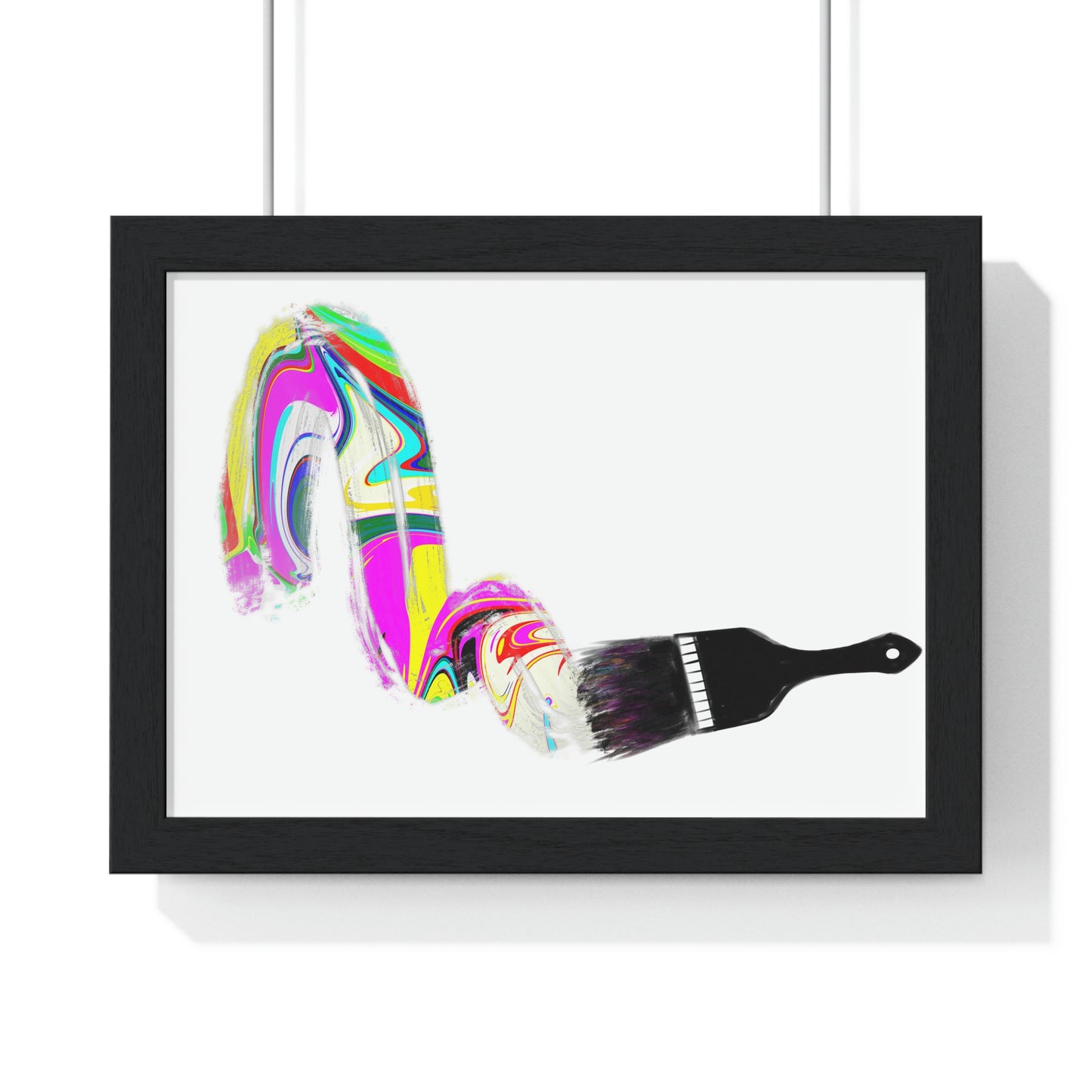 "Paintbrush" Horizontal Print with Frame