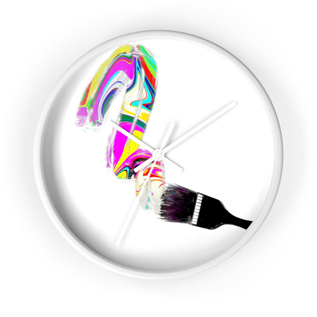 "Paintbrush" Wall clock
