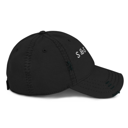 Embroidered "S & S" Distressed Cap